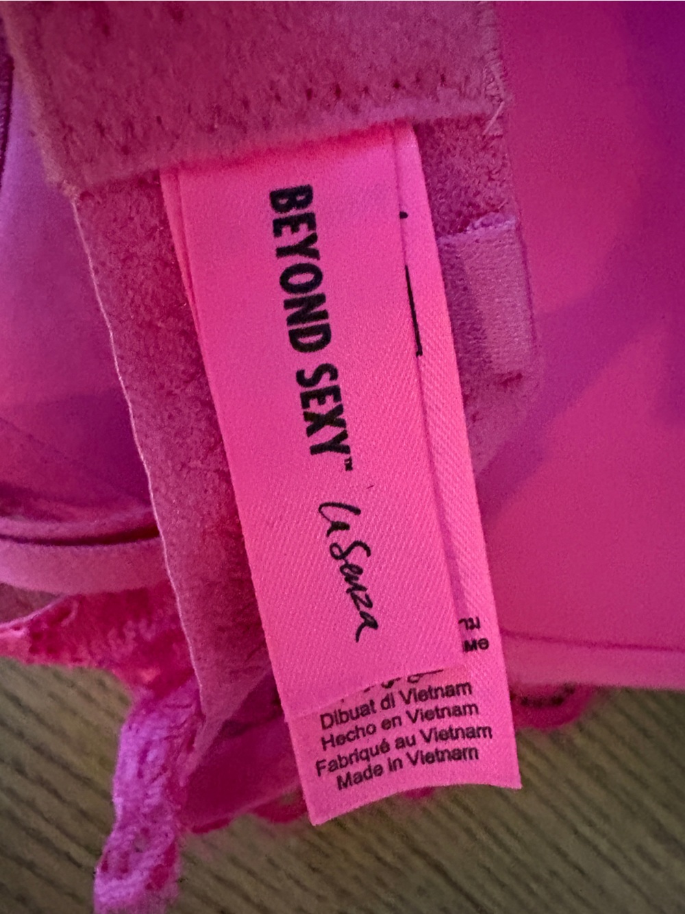La SENZA Lace Push-Up Bra in Pink - Picture 4 of 5